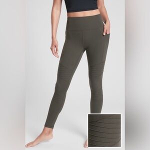Athleta Delaney Moto Activewear 
 Women's Leggings